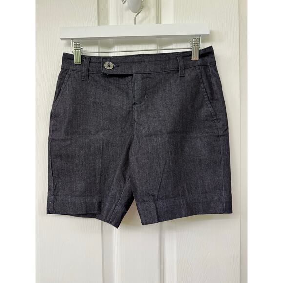 Style & Co Denim Shorts Womens 2P Mid Rise Zip Up Lightweight Chino - Picture 1 of 5